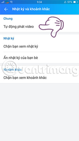 How to turn on and off the auto play feature on Zalo Picture 4