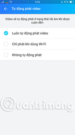 How to turn on and off the auto play feature on Zalo Picture 5