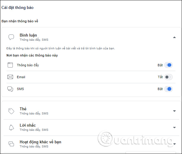 How to turn on and off the general Facebook notification on the phone Picture 16