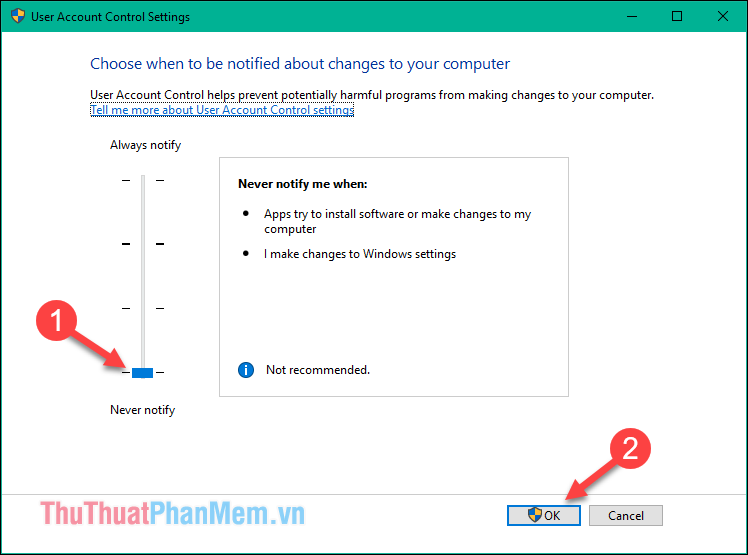 How to turn on and off UAC on Windows 10 Picture 4