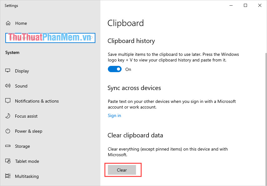 How to turn on and use the Clipboard History feature on Windows 10 Picture 7
