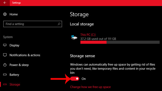 How to turn on auto-release memory mode Windows 10 Creators Update Picture 1