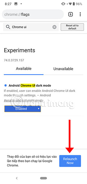 How to turn on Dark mode for Chrome Android Picture 7