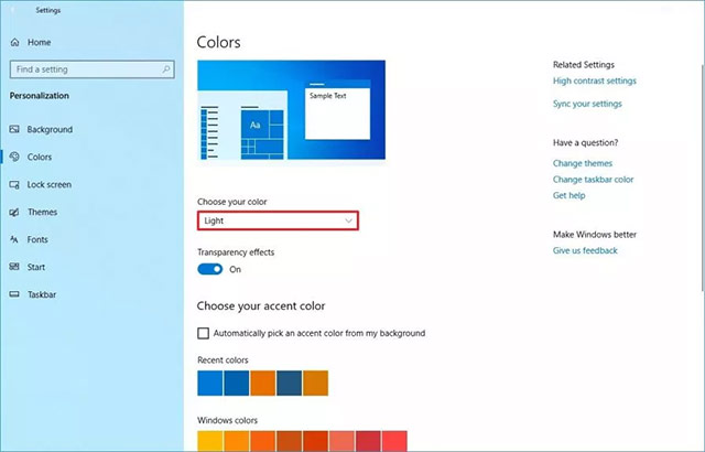 How To Turn On Full Light Theme On Windows 10