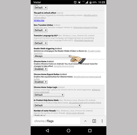 How to turn on Google Chrome's newspaper reading mode on Android Picture 2