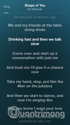 How to turn on lyrics on Spotify Picture 7