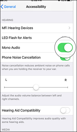 How to turn on mono sound for AirPods on iPhone / iPad Picture 8