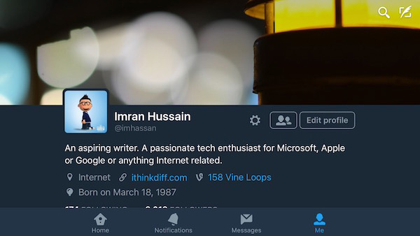 How to turn on Night Mode for Twitter on iPhone Picture 2