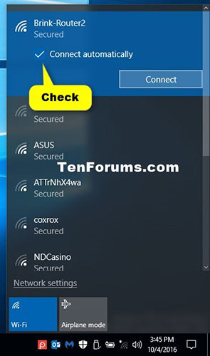 windows 10 wifi turn on