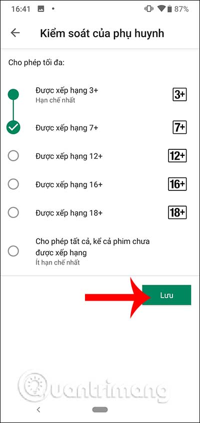 How to turn on parental controls on the Google Play Store Picture 8
