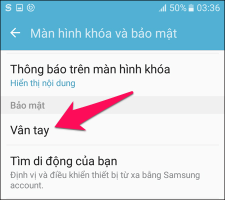 How to turn on the 1-touch fingerprint unlock feature on Samsung Galaxy J5 Prime, J7 Prime Picture 3