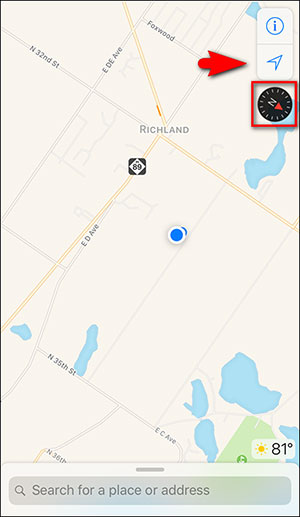 Apple Maps Blue Circle How To Turn On The Compass On Apple Maps