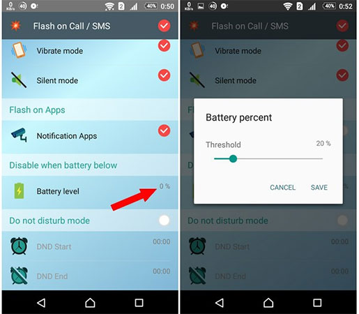 How to turn on the flash notification when there is a call or message on Android Picture 4