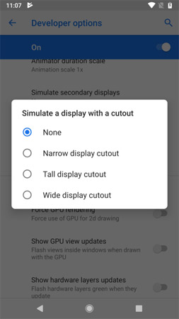 How to turn on the 'rabbit ear simulator' feature on Android P Picture 3