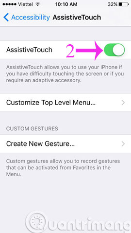 How to turn on the virtual Home button on iPhone Picture 4