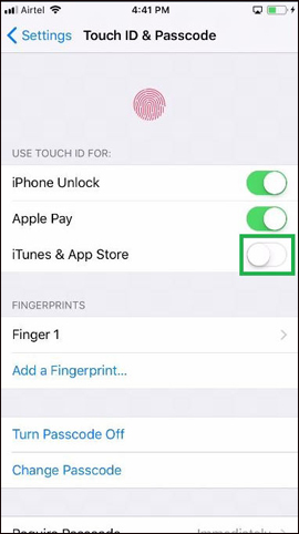 How to turn on Touch ID fingerprint lock on iPhone Picture 11