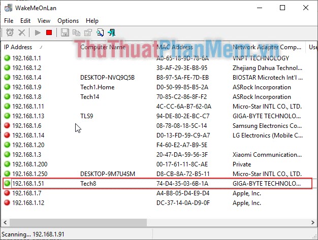 How to turn on Wake-On-LAN for the computer - Turn on the remote computer in the LAN Picture 15