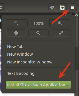 How to turn the website into an application on Linux? Picture 4