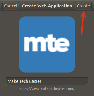 How to turn the website into an application on Linux? Picture 5