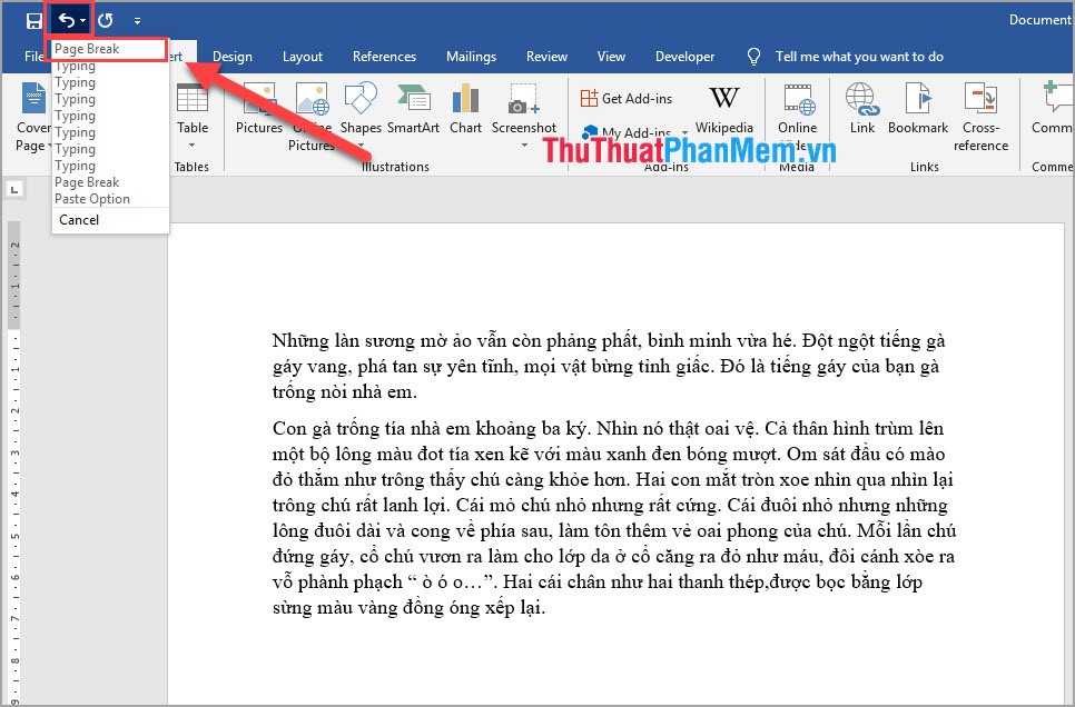 How To Turn To A New Page And Add A New Page In Word - Tipsmake.com