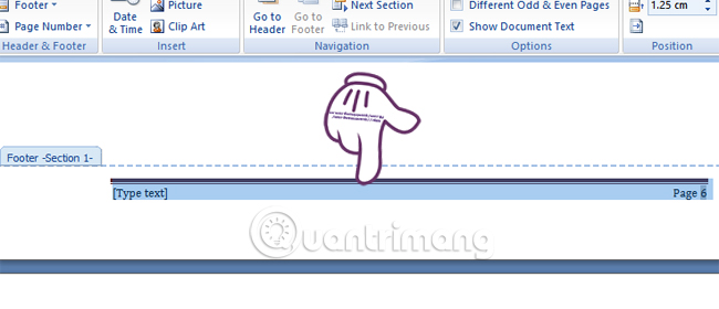 How to type pages in Word 2007 from any page Picture 8