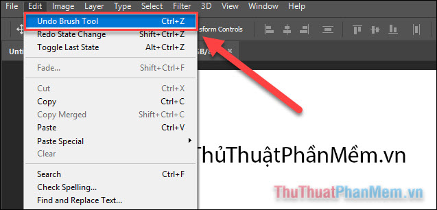 how to undo in photoshop cs6