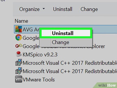 How to Uninstall AVG Picture 15