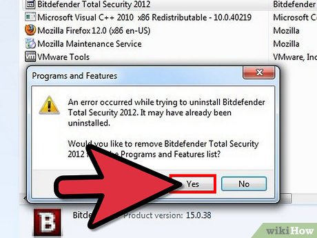 How to Uninstall Bitdefender Total Security 2012 Picture 9