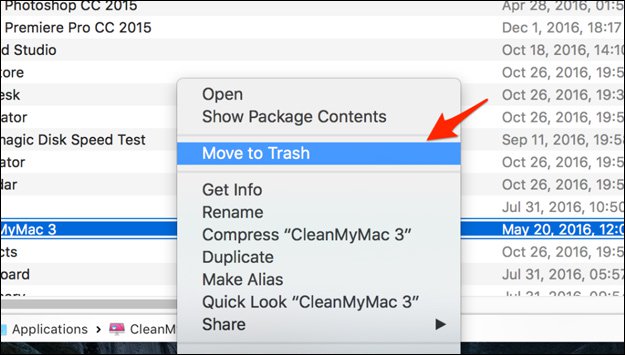 How to uninstall installed applications on Mac OS Picture 5