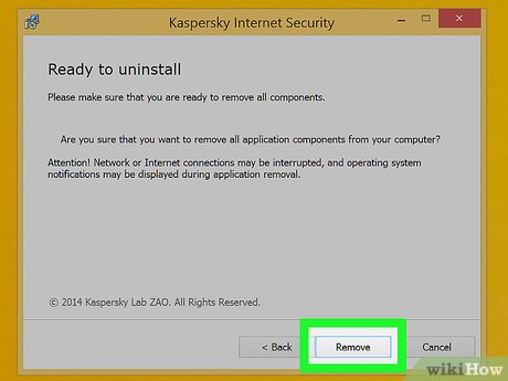 How to Uninstall Kaspersky Internet Security 2015 Picture 14