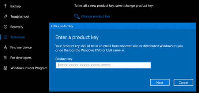 How to uninstall or upgrade Product key on Windows 10 Picture 3