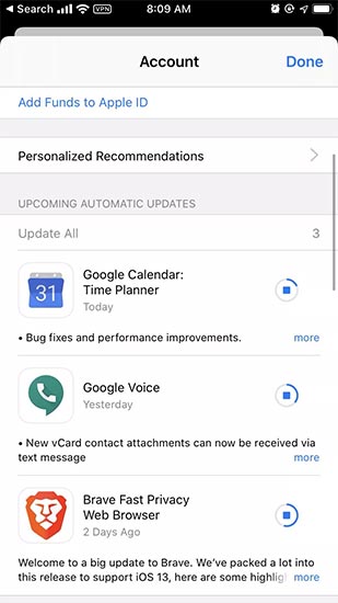 How to update apps on iOS 13 Picture 5