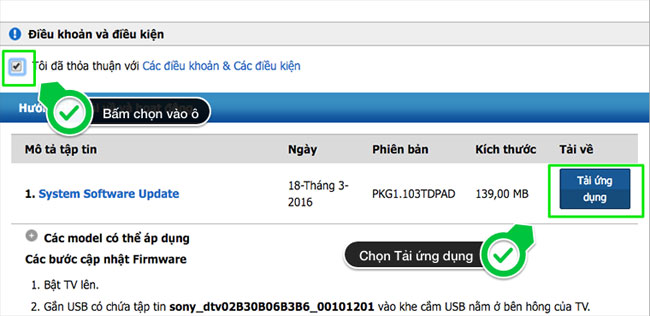 How to update software for Internet TV Sony W650D Picture 1