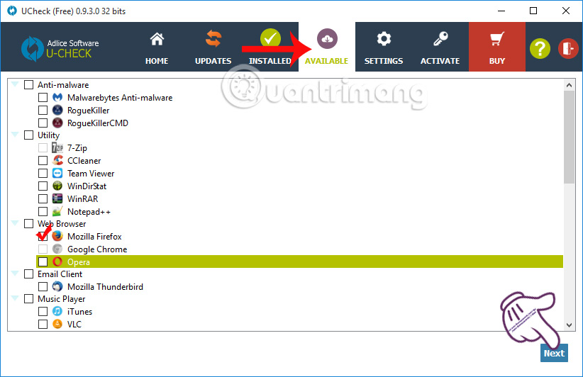 How to update software with UCheck on Windows Picture 12