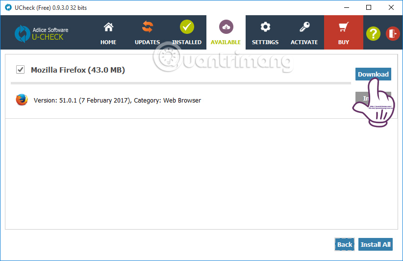 How to update software with UCheck on Windows Picture 13