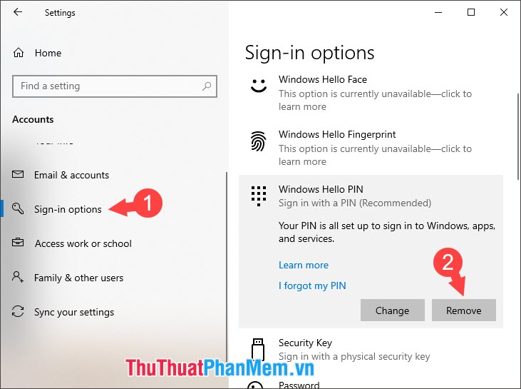 How to use a PIN to log in in Windows 10 Picture 10