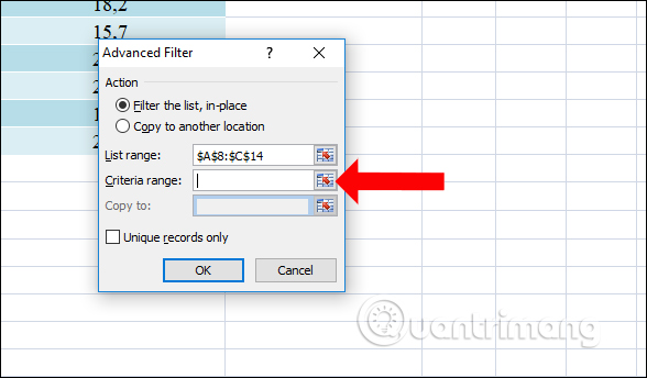 How to use Advanced Filter to filter data on Excel Picture 7
