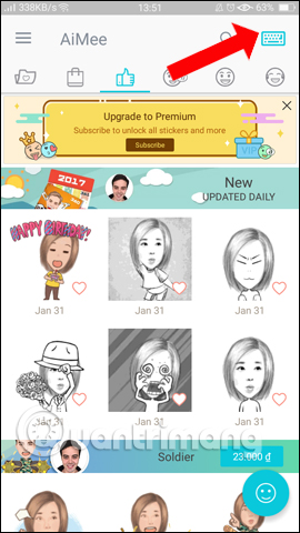 How to use AiMee to create a sticker from the face Picture 17