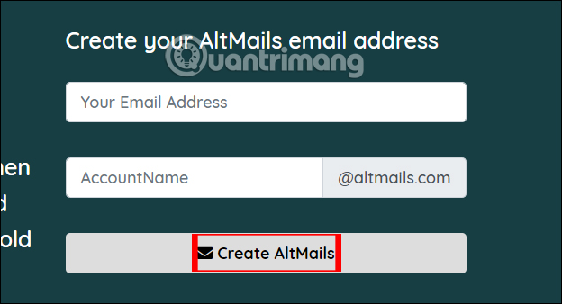 How to use AltMails to create unlimited virtual email Picture 1