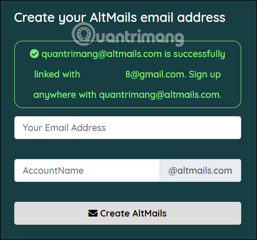 How to use AltMails to create unlimited virtual email Picture 2