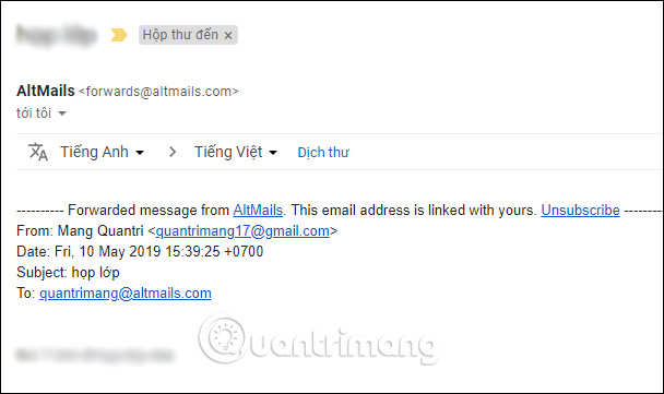 How to use AltMails to create unlimited virtual email Picture 3