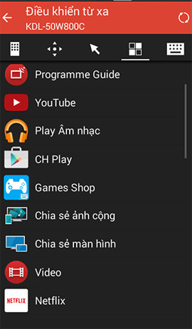 How to use Android phone control Sony TV Picture 9