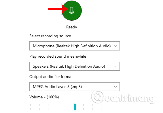 How to use Any Sound Recorder to record on Windows 10 Picture 3