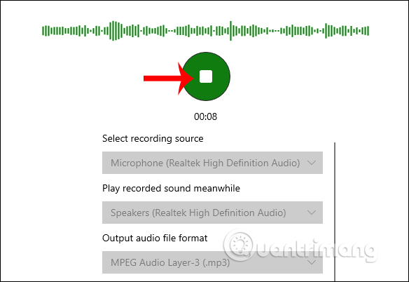 how to use sound recorder in windows 10