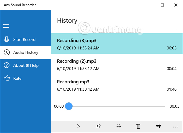 How to use Any Sound Recorder to record on Windows 10 Picture 6