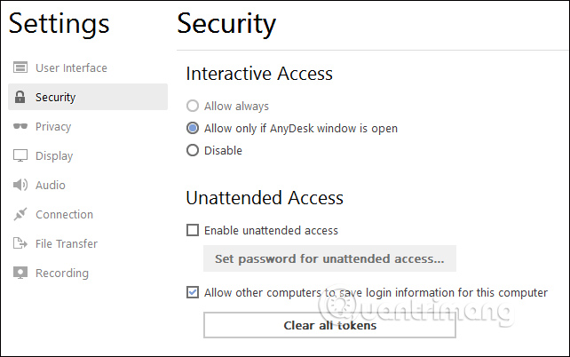 Anydesk ad.security.interactive access=2