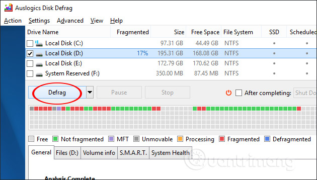 How to use Auslogics Disk Defrag to defragment your hard drive Picture 8