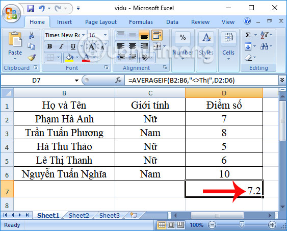 How to use AVERAGEIF function in Excel Picture 9