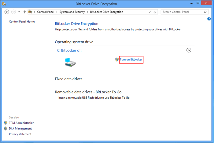 How to use BitLocker to encrypt data on Windows 8 Picture 4
