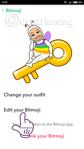 How to use Bitmoji in Snapchat Picture 5